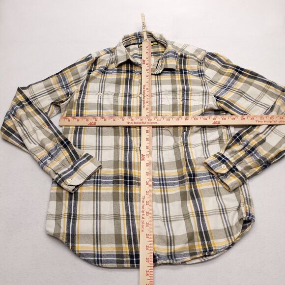 Prince & Fox Casual Button Up Long Sleeve Shirt Adult Mens Size Medium M White - Picture 7 of 10